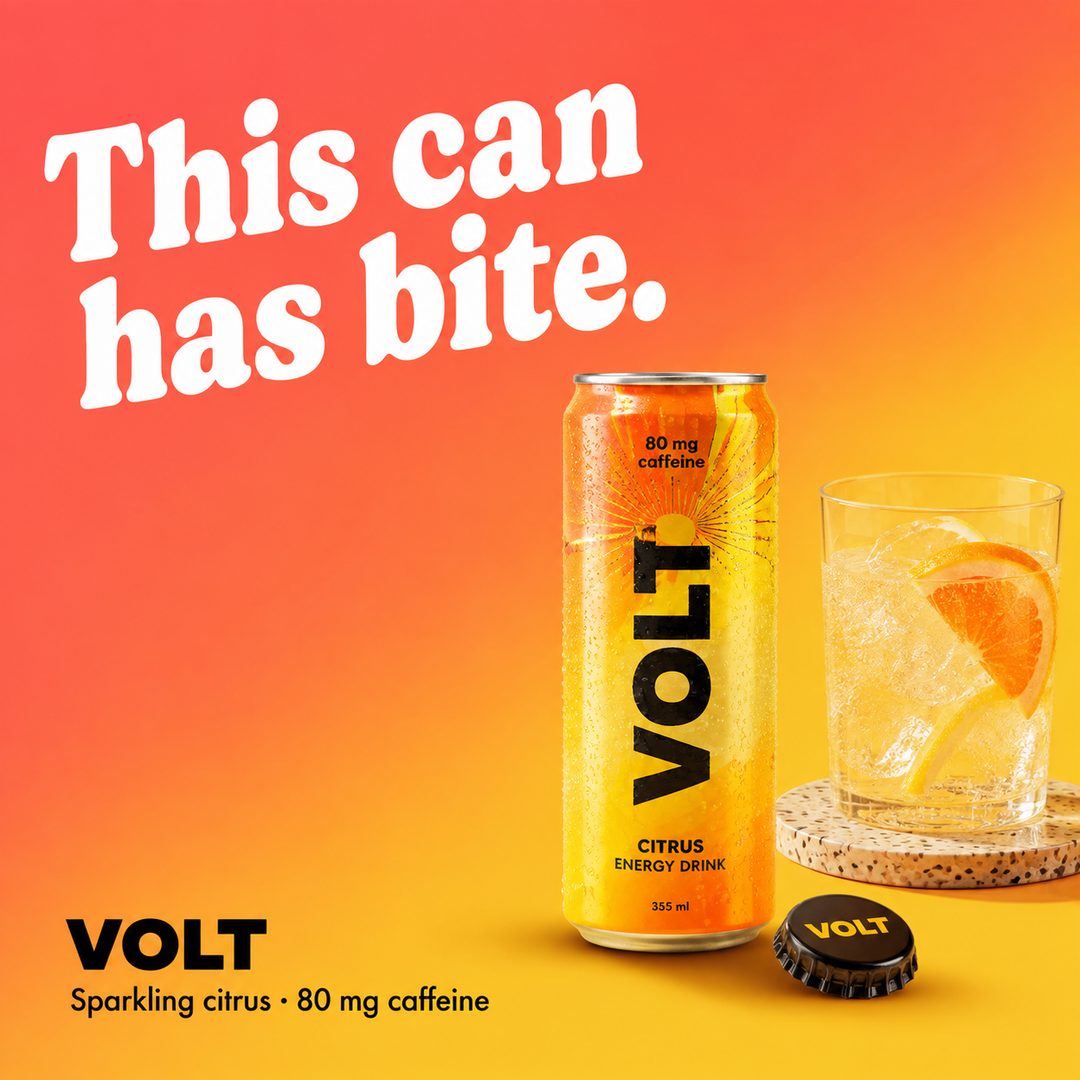 Bold Statement / Reaction Headline ad example, invented product