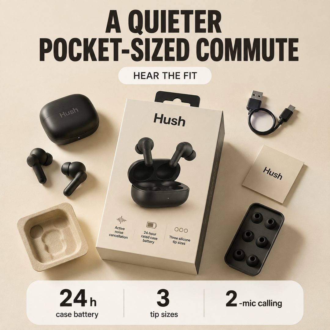 Hero Product Showcase + Stat Bar ad example, invented product