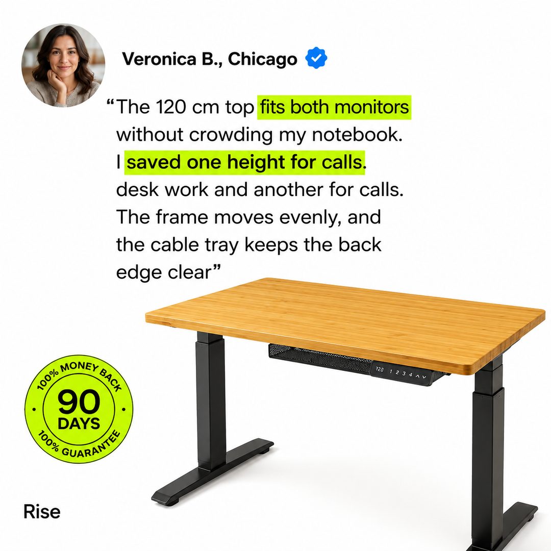 Highlighted / Annotated Testimonial ad example, invented product