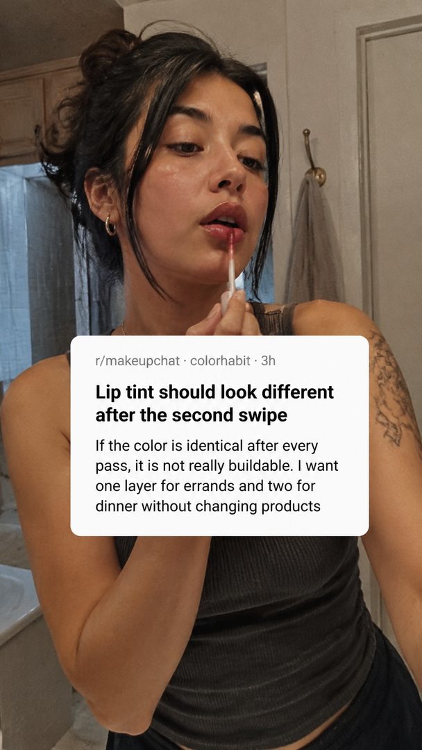 UGC + Viral Post Overlay ad example, invented product