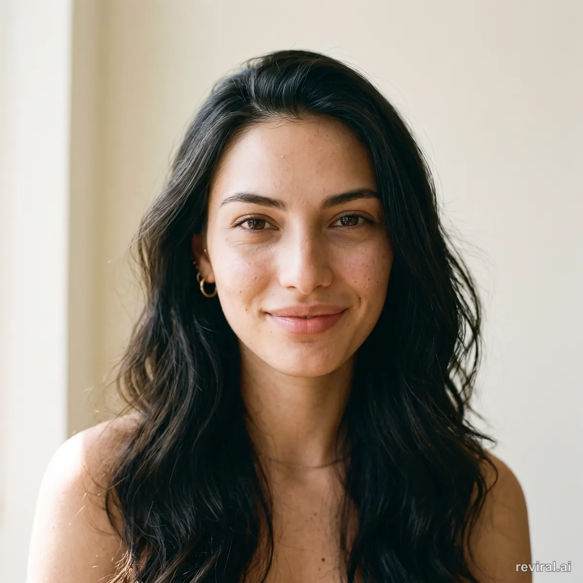 Reference portrait with a soft smile