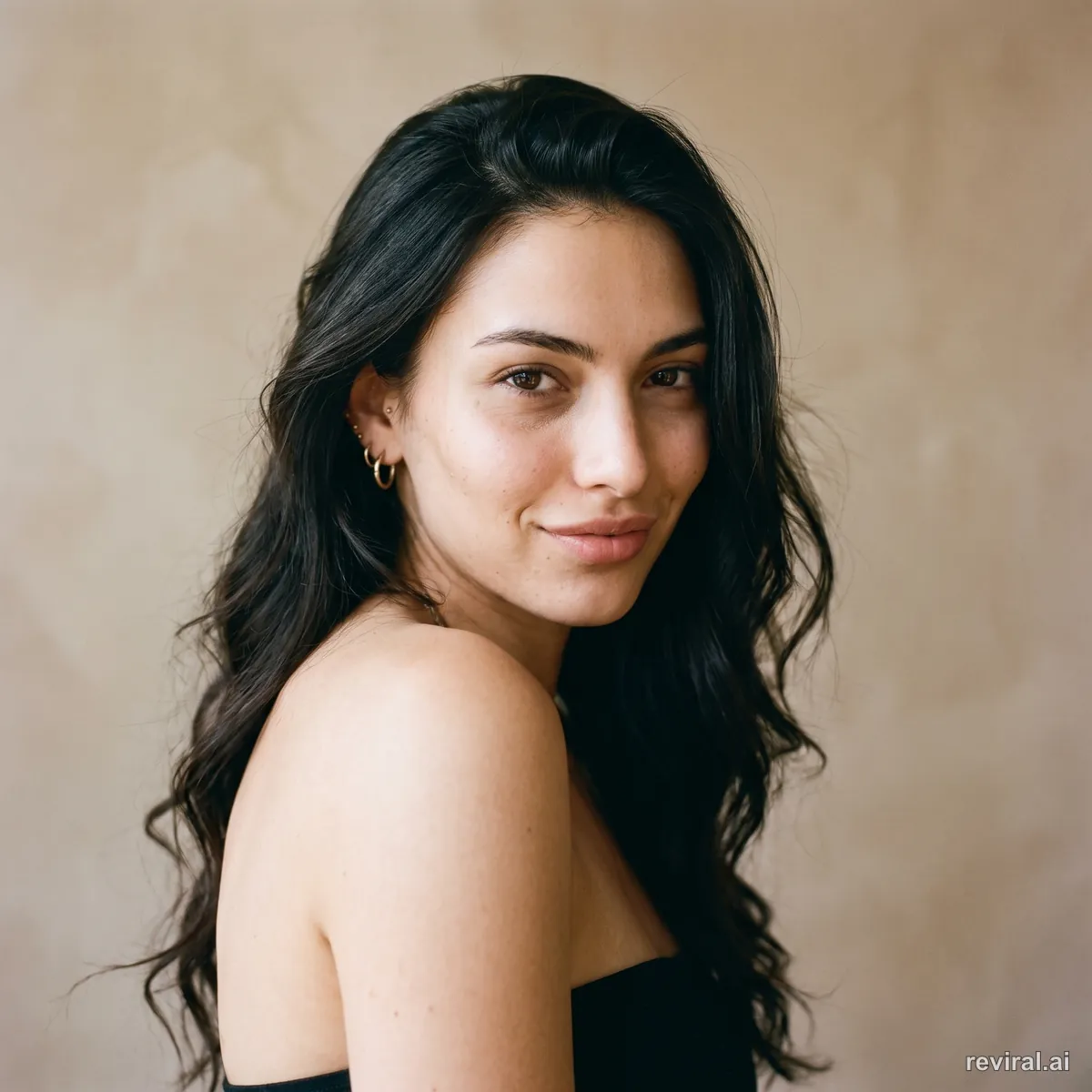 Reference portrait with a flirty expression